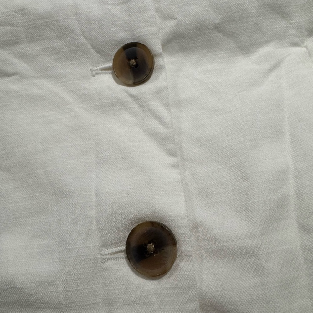 White Sleeveless Button-Down Dress NWT - Picture 3 of 3
